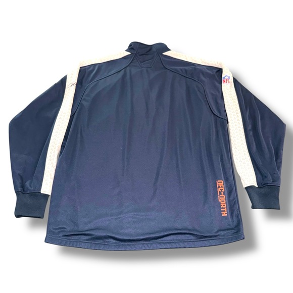 Chicago Bears NFL Vintage Quarter Zip Mens XL Reebok Pullover Authentic Sideline - Picture 5 of 9